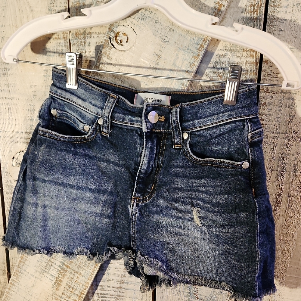 PINK Victoria's Secret Blue Jean Shorts